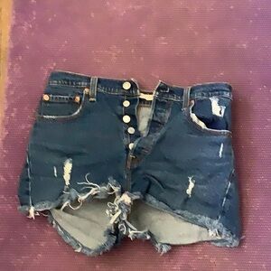 Levi's Women's Premium Ribcage Shorts S